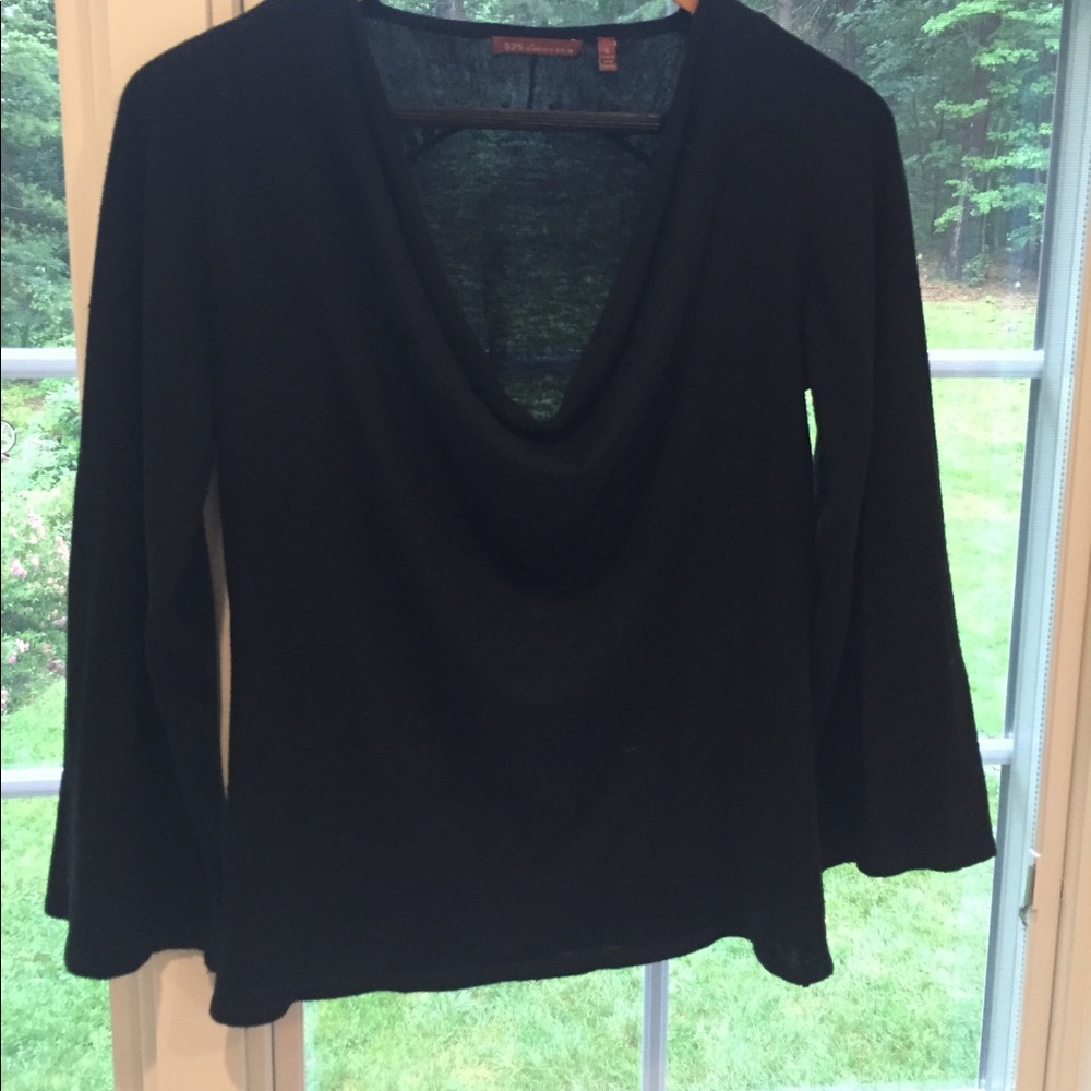 525 American black thin sweater
